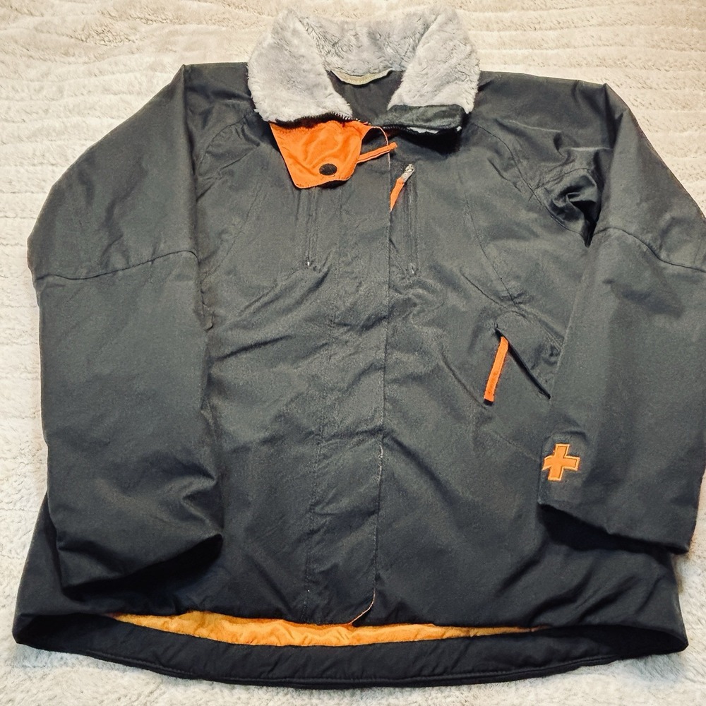 JC De Castelbajac Rossignol‎ Ski Snowboarding Jacket Size M Black Waterproof